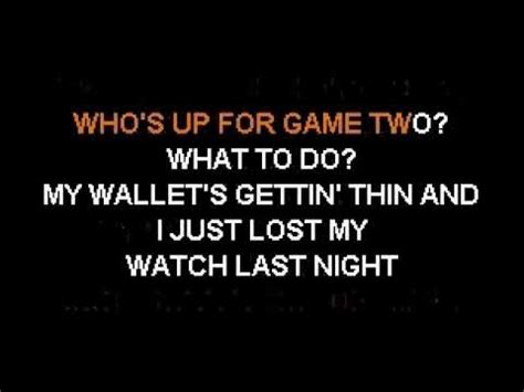 crazy game of poker lyrics